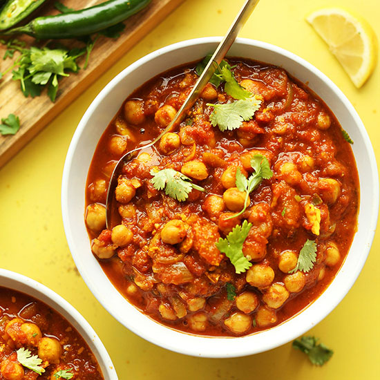 Benares signature dishes Meat CurryKabuli Chickpea MasalaFish and Egg Curry